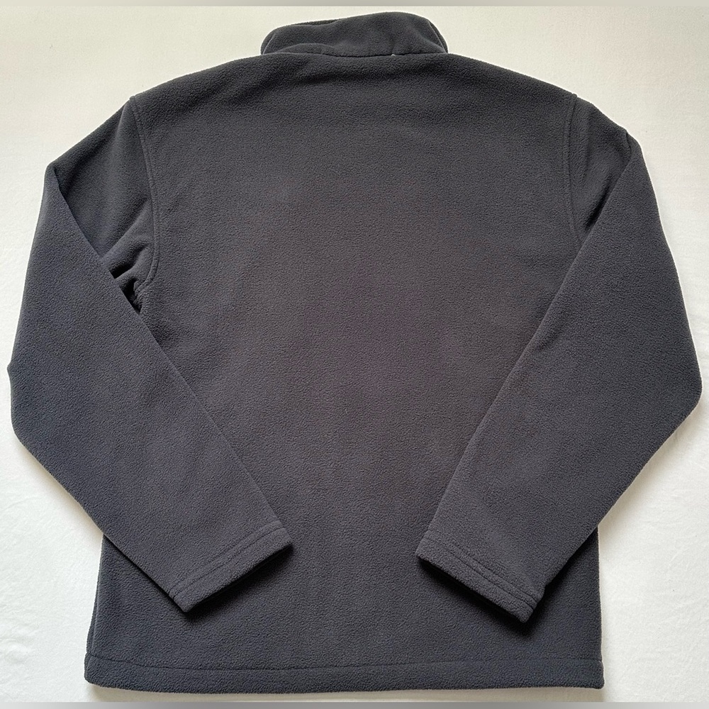 EUC New Balance Jacket Windbreaker Size M Charcoal Fleece with Neon Highlights - Picture 2 of 9